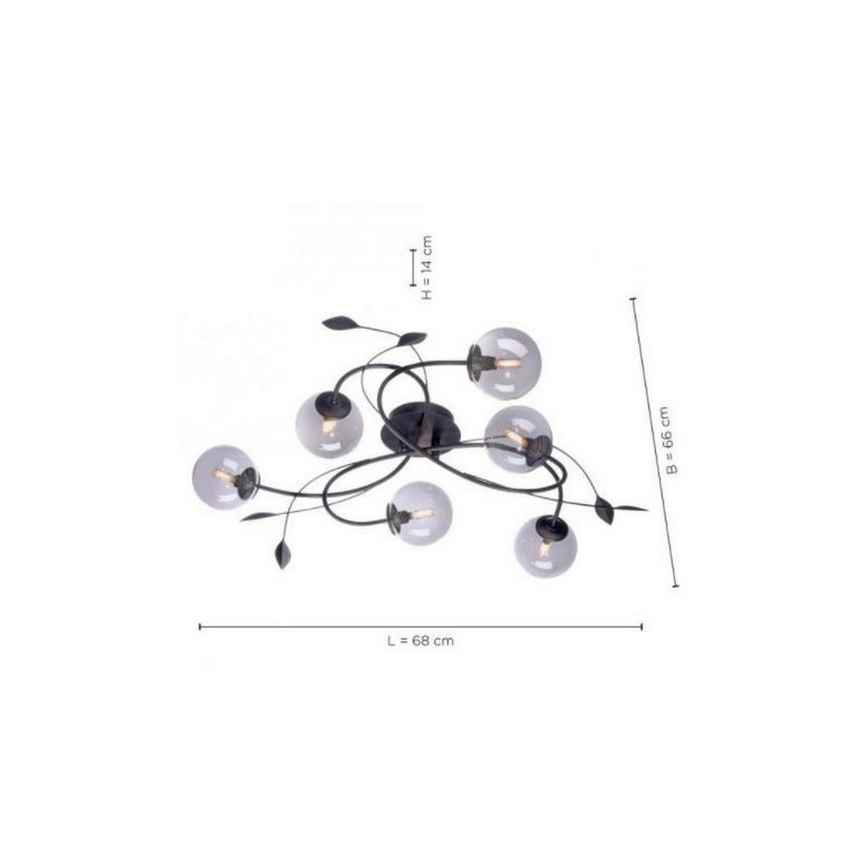 Paul Neuhaus 6737-18 - LED Ugradbeni luster WIDOW 6xG9/3W/230V