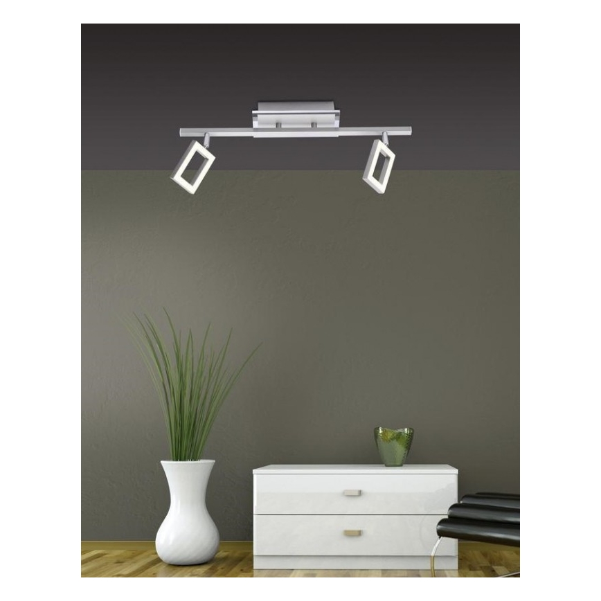 Paul Neuhaus 6958-55 - LED Reflektorska svjetiljka INIGO 2xLED/4,2W/230V