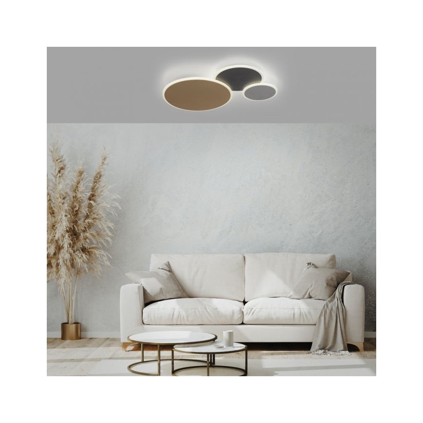 Paul Neuhaus 8007-70 - LED Prigušiva stropna svjetiljka Q-PIATO LED/35W/230V 2700-5000K Wi-Fi + daljinski upravljač