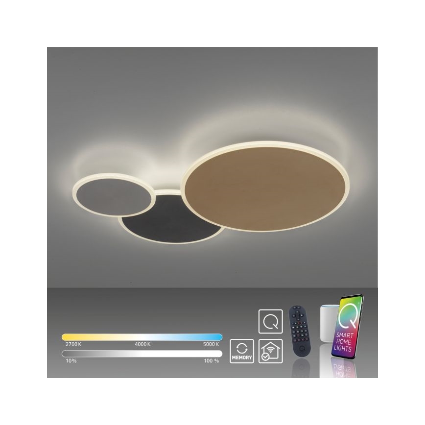 Paul Neuhaus 8007-70 - LED Prigušiva stropna svjetiljka Q-PIATO LED/35W/230V 2700-5000K Wi-Fi + daljinski upravljač