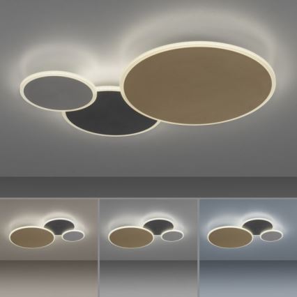 Paul Neuhaus 8007-70 - LED Prigušiva stropna svjetiljka Q-PIATO LED/35W/230V 2700-5000K Wi-Fi + daljinski upravljač