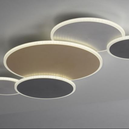 Paul Neuhaus 8008-70 - LED Prigušiva stropna svjetiljka Q-PIATO LED/49W/230V 2700-5000K Wi-Fi + daljinski upravljač