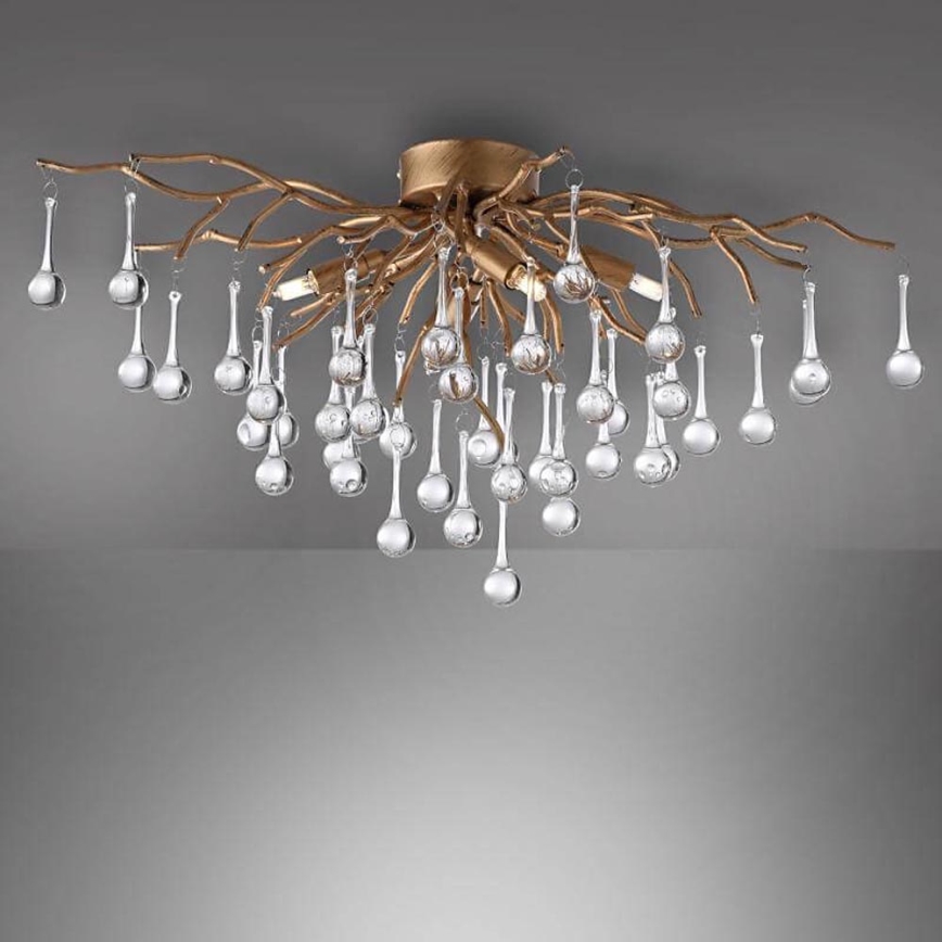 Paul Neuhaus 8090-11 - Nadgradni luster ICICLE 4xG9/40W/230V 30x60 cm mesing