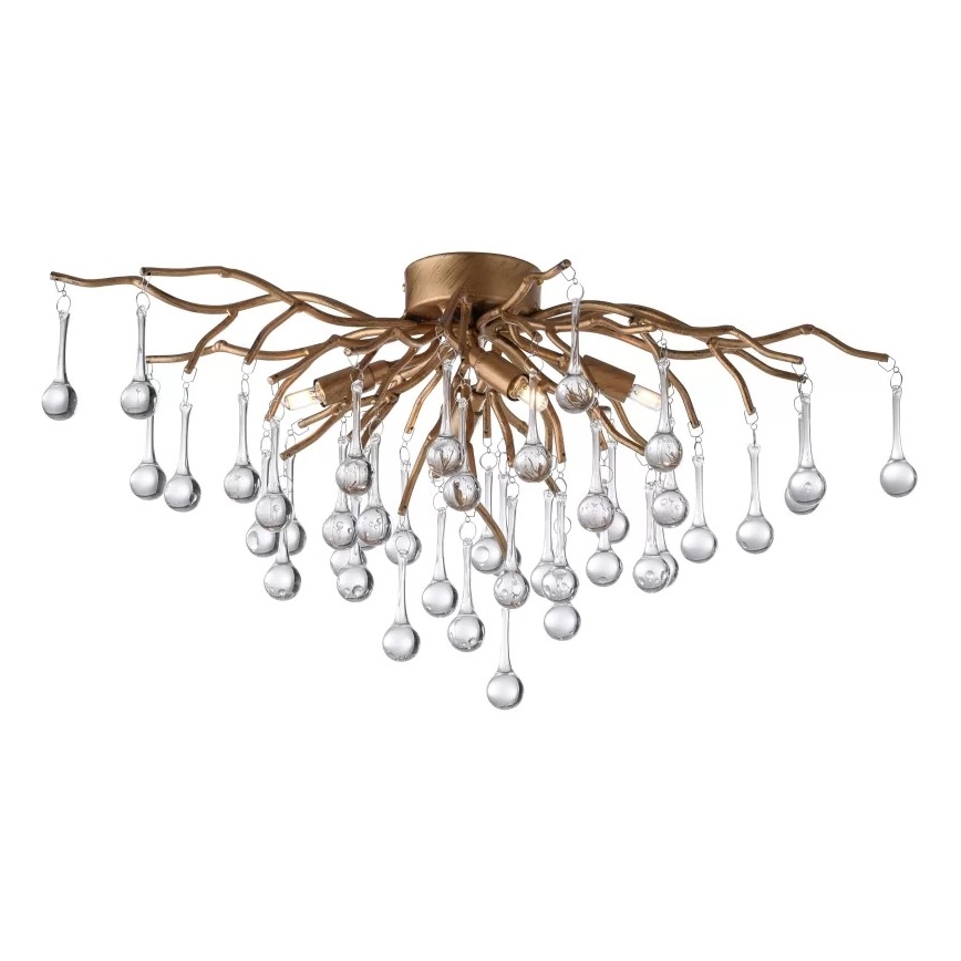 Paul Neuhaus 8090-11 - Nadgradni luster ICICLE 4xG9/40W/230V 30x60 cm mesing