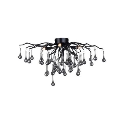 Paul Neuhaus 8090-18 - Stropni luster ICICLE 4xG9/40W/230V 30x60 cm crna