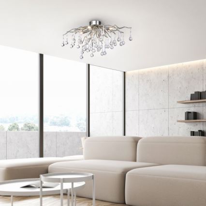 Paul Neuhaus 8090-55 - Nadgradni luster ICICLE 4xG9/40W/230V 30x60 cm sjajni krom