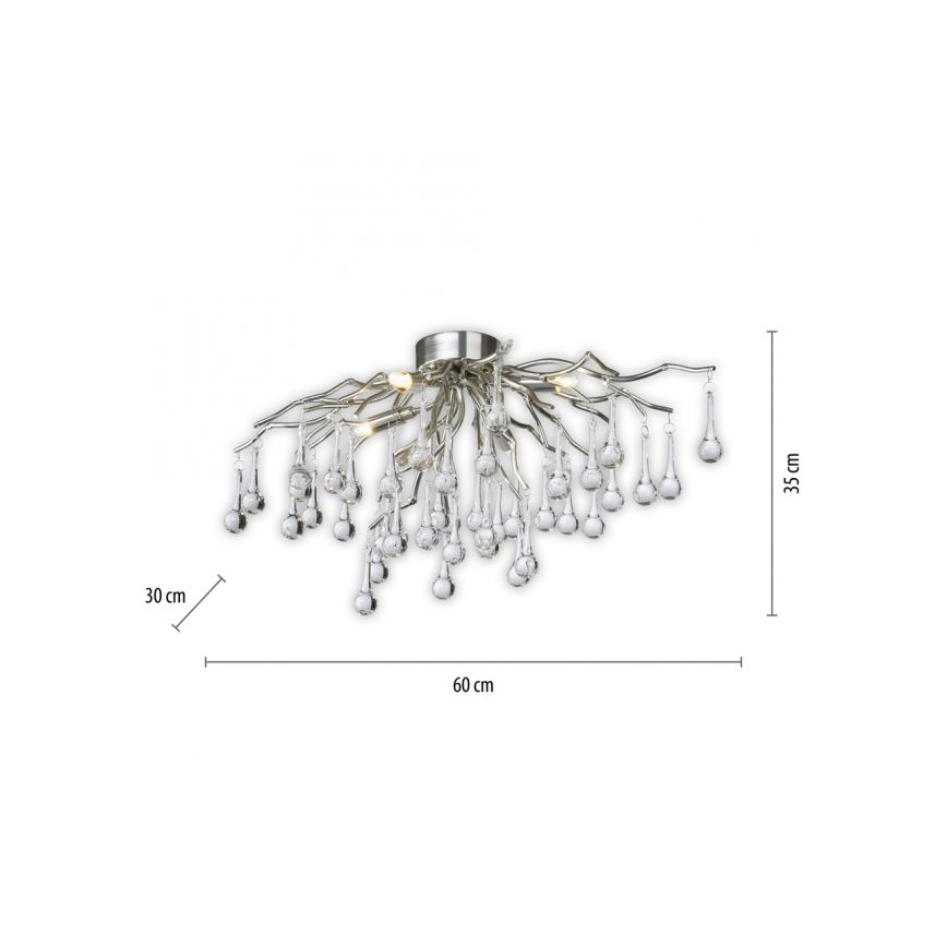 Paul Neuhaus 8090-55 - Nadgradni luster ICICLE 4xG9/40W/230V