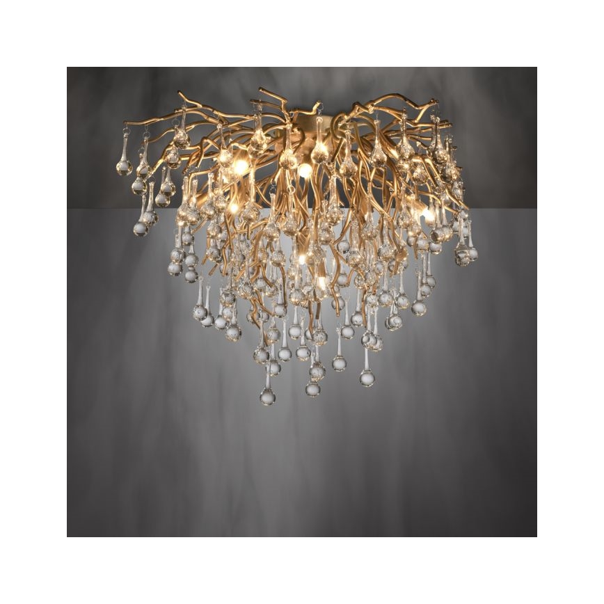 Paul Neuhaus 8091-11 - Nadgradni luster ICICLE 9xG9/40W/230V pr. 50 cm mesing