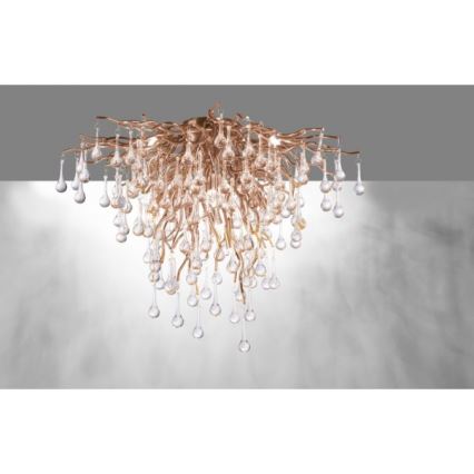 Paul Neuhaus 8091-11 - Nadgradni luster ICICLE 9xG9/40W/230V pr. 50 cm mesing