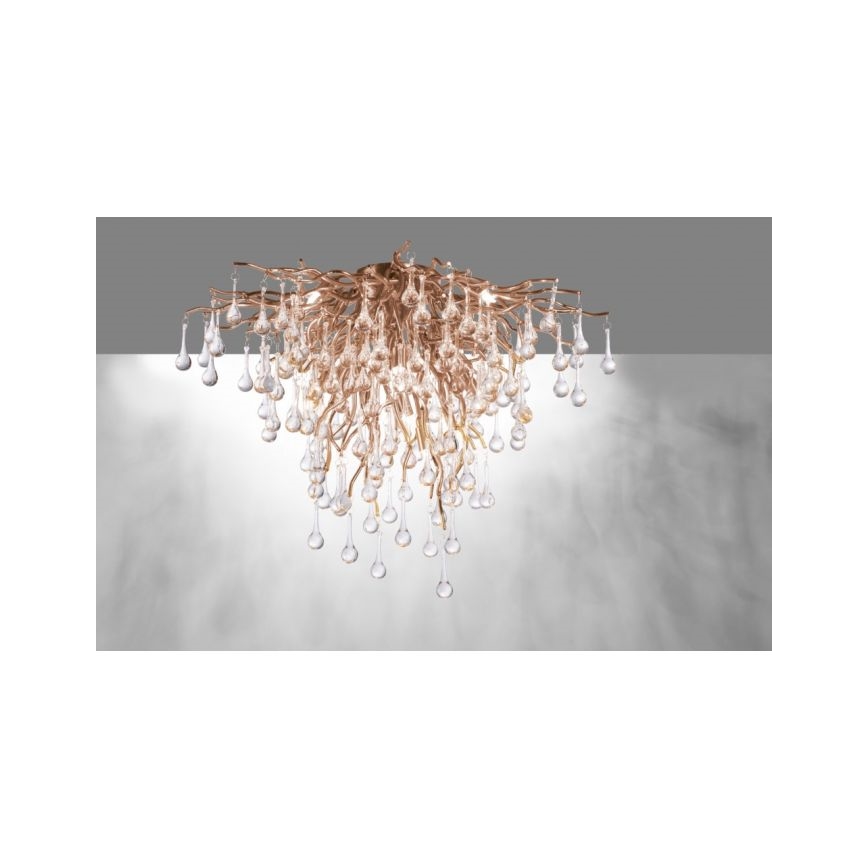 Paul Neuhaus 8091-11 - Nadgradni luster ICICLE 9xG9/40W/230V pr. 50 cm mesing