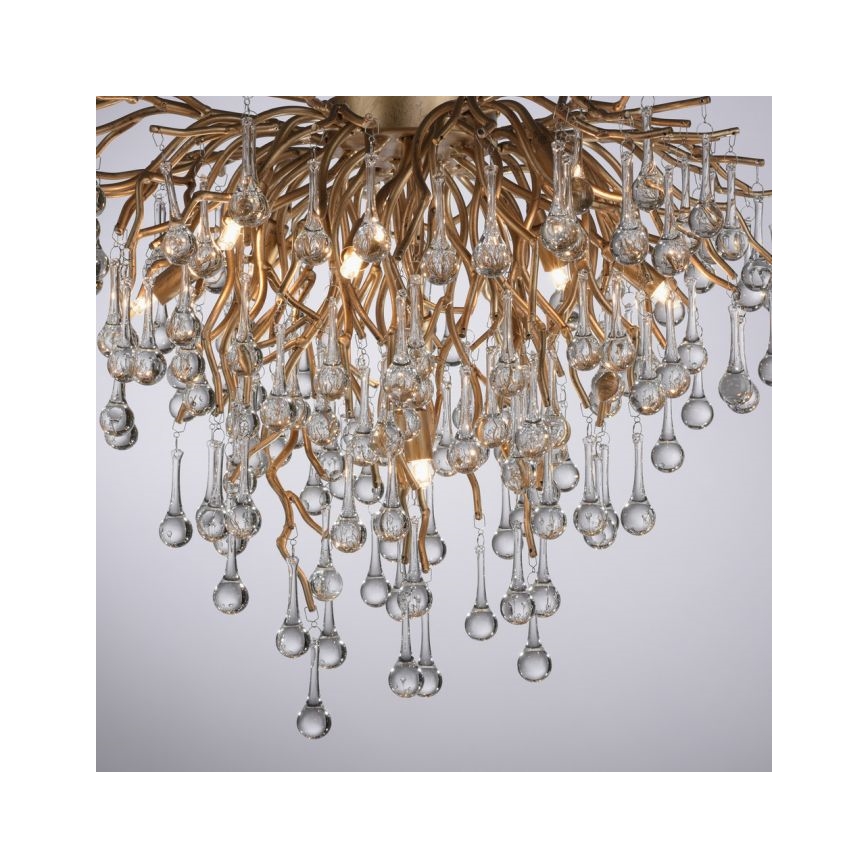 Paul Neuhaus 8091-11 - Nadgradni luster ICICLE 9xG9/40W/230V pr. 50 cm mesing