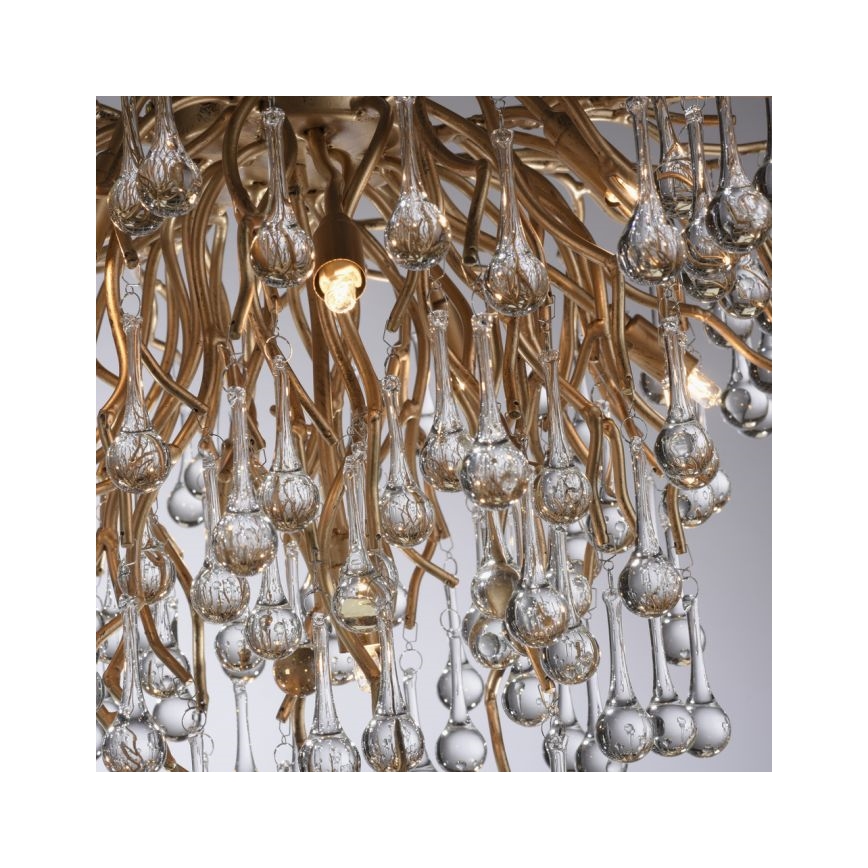 Paul Neuhaus 8091-11 - Nadgradni luster ICICLE 9xG9/40W/230V pr. 50 cm mesing