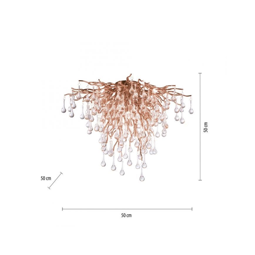 Paul Neuhaus 8091-11 - Nadgradni luster ICICLE 9xG9/40W/230V pr. 50 cm mesing