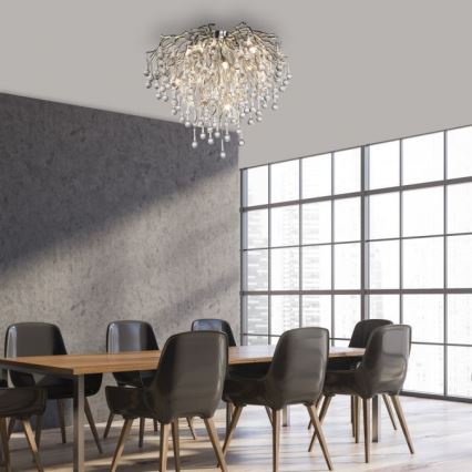 Paul Neuhaus 8091-55 - Nadgradni luster ICICLE 9xG9/40W/230V