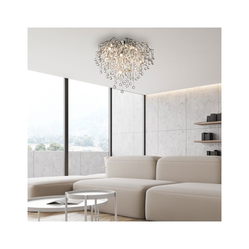 Paul Neuhaus 8091-55 - Nadgradni luster ICICLE 9xG9/40W/230V