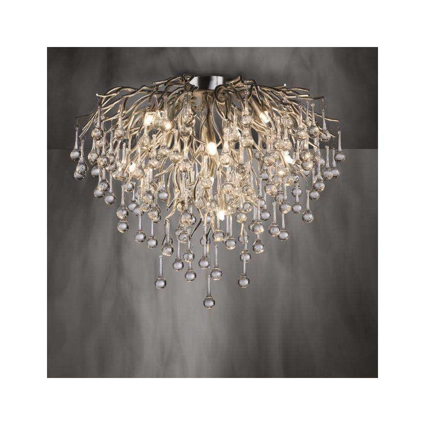 Paul Neuhaus 8091-55 - Nadgradni luster ICICLE 9xG9/40W/230V