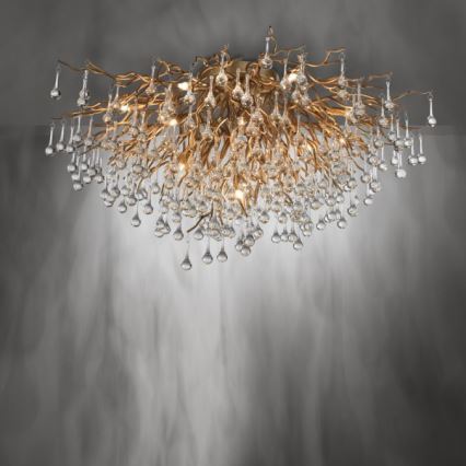 Paul Neuhaus 8092-11 - Nadgradni luster ICICLE 14xG9/40W/230V pr. 100 cm mesing