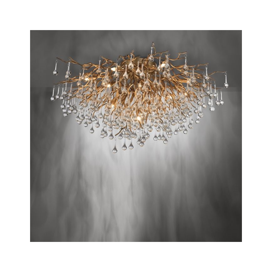 Paul Neuhaus 8092-11 - Nadgradni luster ICICLE 14xG9/40W/230V pr. 100 cm mesing