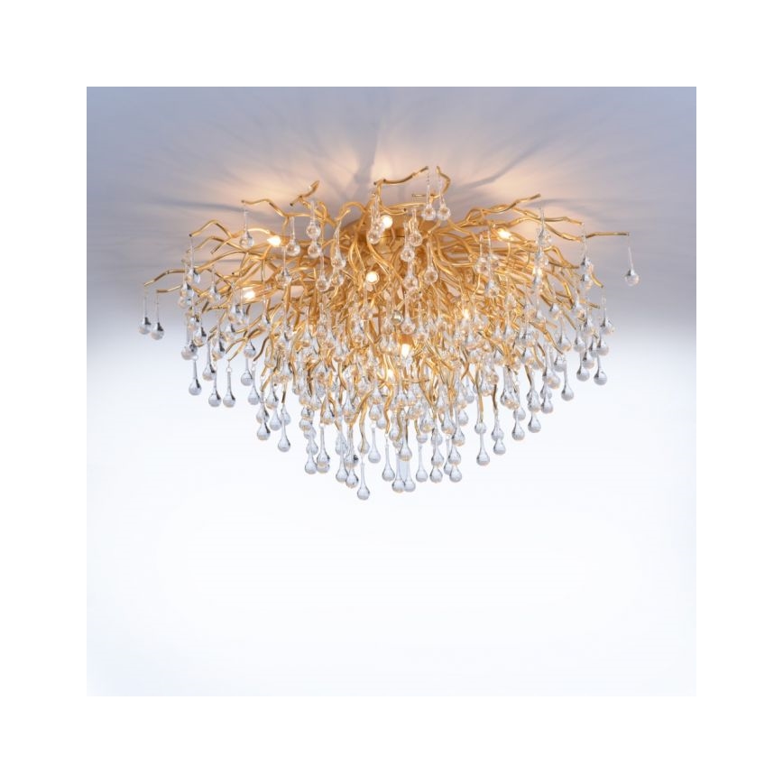 Paul Neuhaus 8092-11 - Nadgradni luster ICICLE 14xG9/40W/230V pr. 100 cm mesing