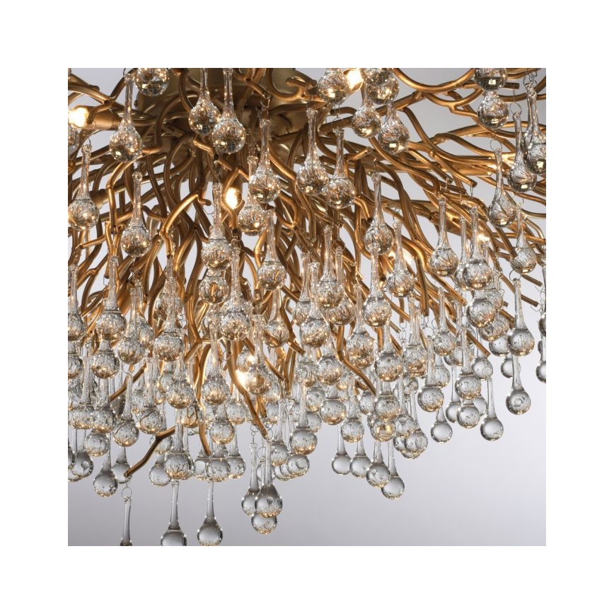 Paul Neuhaus 8092-11 - Nadgradni luster ICICLE 14xG9/40W/230V pr. 100 cm mesing