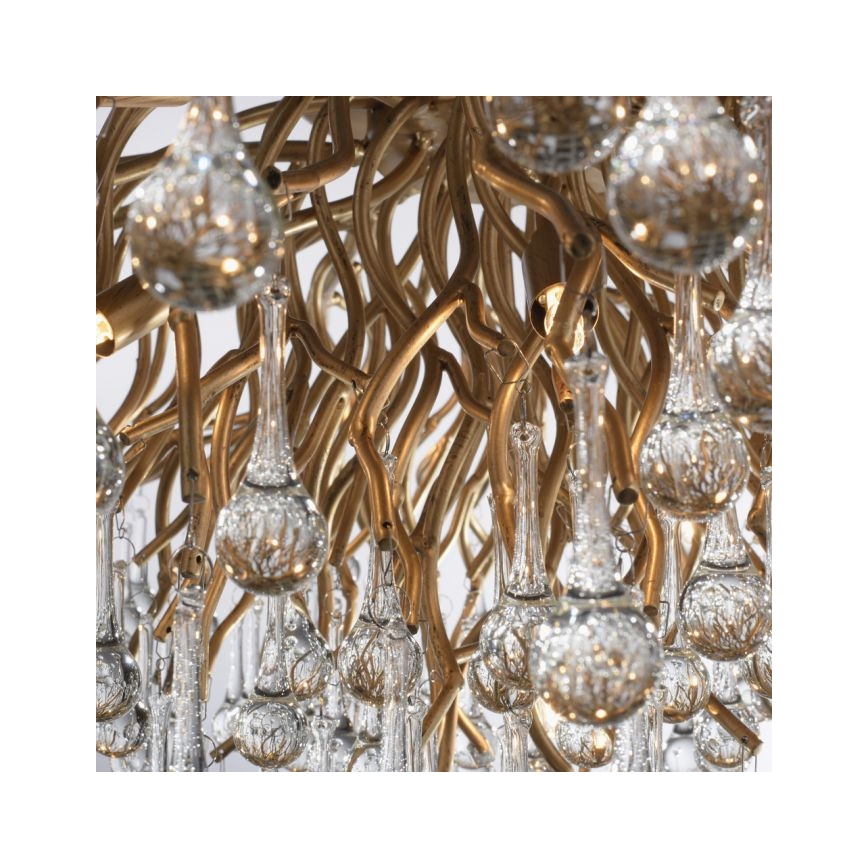 Paul Neuhaus 8092-11 - Nadgradni luster ICICLE 14xG9/40W/230V pr. 100 cm mesing