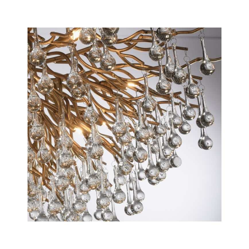 Paul Neuhaus 8092-11 - Nadgradni luster ICICLE 14xG9/40W/230V pr. 100 cm mesing