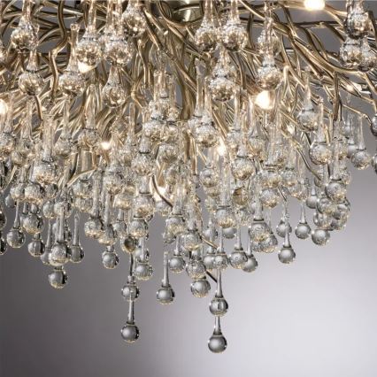 Paul Neuhaus 8092-55 - Stropni luster ICICLE za površinsku montažu 14xG9/40W/230V Ø 100 cm sjajni krom