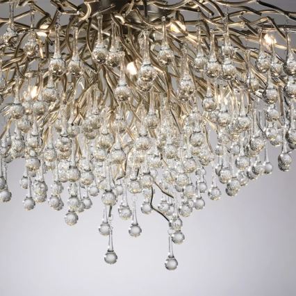 Paul Neuhaus 8092-55 - Stropni luster ICICLE za površinsku montažu 14xG9/40W/230V Ø 100 cm sjajni krom