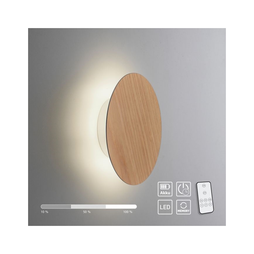 Paul Neuhaus 8152-79 - LED Prigušiva zidna svjetiljka PUNTUA LED/1W/3,7V 2200 mAh + daljinski upravljač