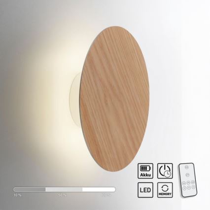 Paul Neuhaus 8153-79 - LED Prigušiva zidna svjetiljka PUNTUA LED/1,3W/3,7V 2200 mAh + daljinski upravljač