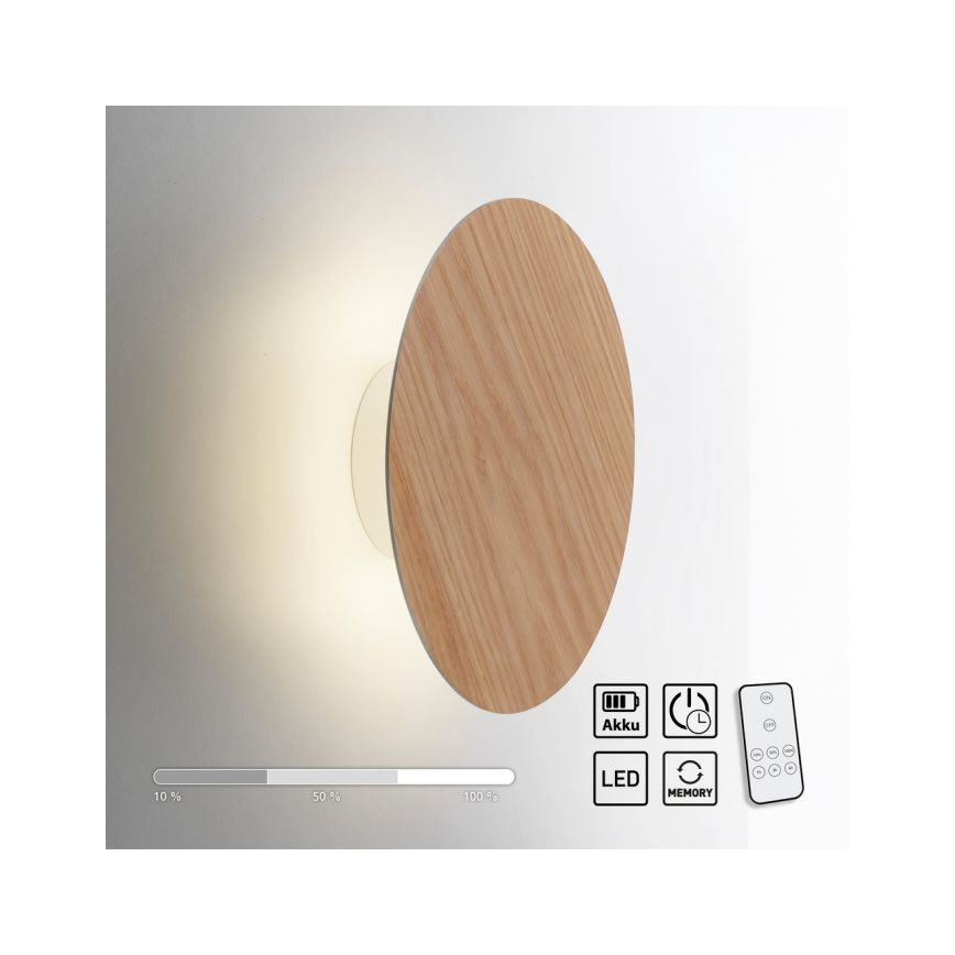Paul Neuhaus 8153-79 - LED Prigušiva zidna svjetiljka PUNTUA LED/1,3W/3,7V 2200 mAh + daljinski upravljač