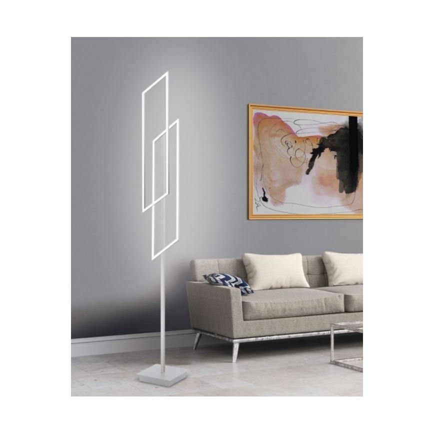 Paul Neuhaus 819-55 - LED Prigušiva podna lampa INIGO 2xLED/20W/230V + daljinski upravljač