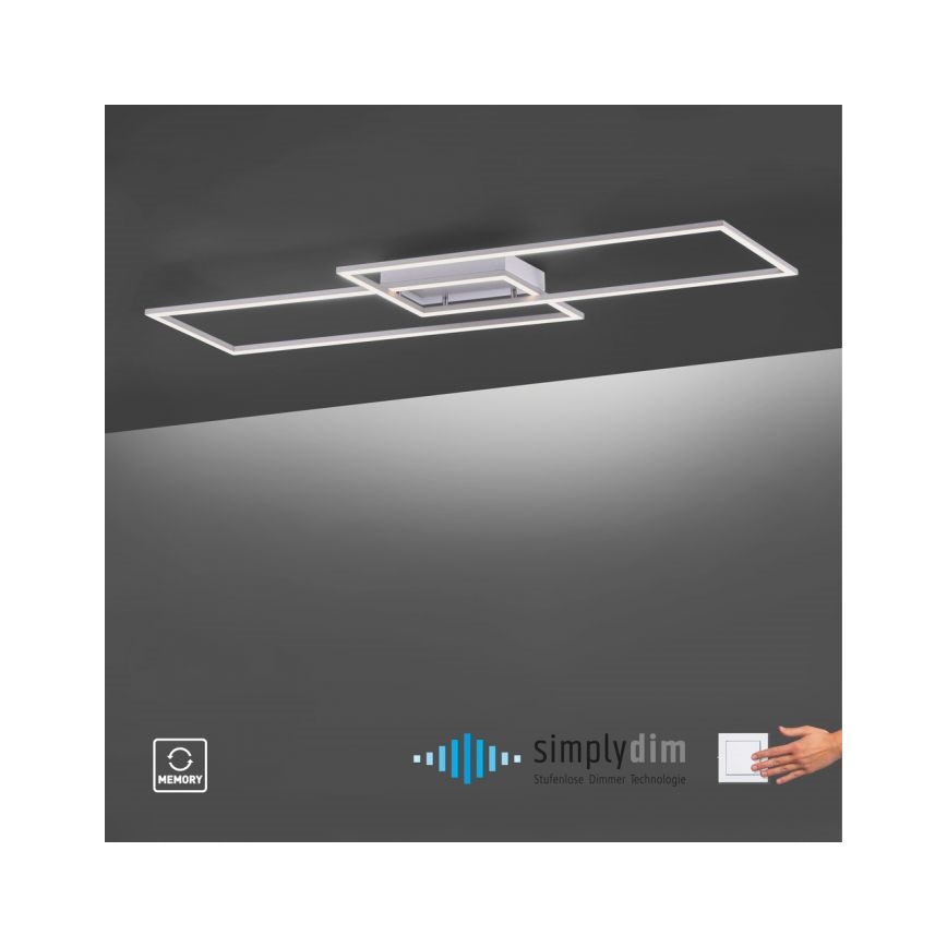 Paul Neuhaus 8194-55 - LED Prigušivi nadgradni luster INIGO 2xLED/20W/230V