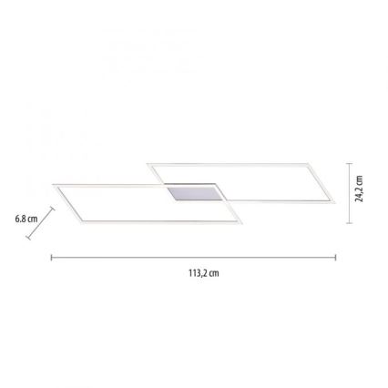 Paul Neuhaus 8194-55 - LED Prigušivi nadgradni luster INIGO 2xLED/20W/230V