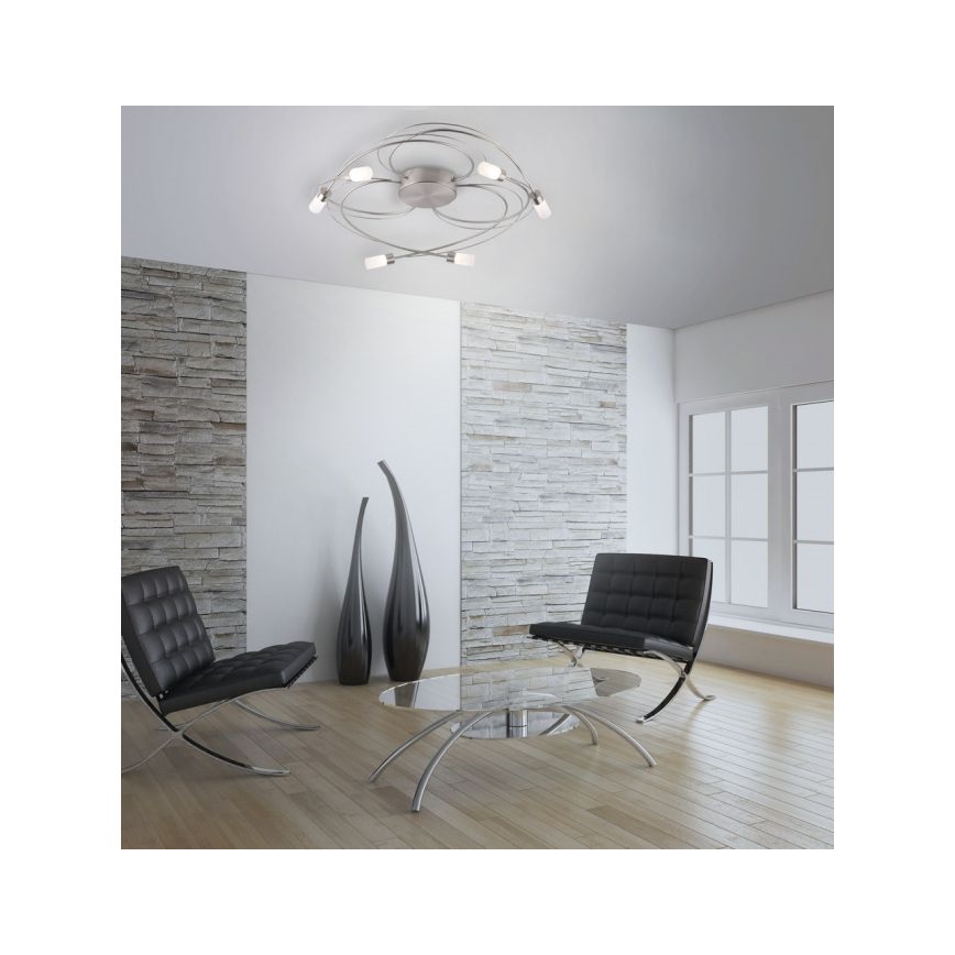 Paul Neuhaus 8250-55 - LED Prigušivi ugradbeni luster NELIA 6xLED/3W/230V