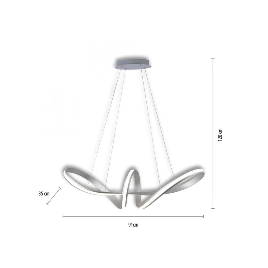 Paul Neuhaus 8292-55 - LED Prigušivi luster na sajli MELINDA LED/38W/230V