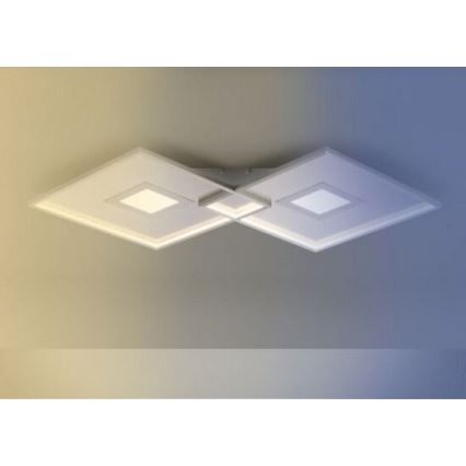 Paul Neuhaus 8378-55 - LED Prigušiva stropna svjetiljka AMARA LED/45W/230V sjajni krom + daljinski upravljač