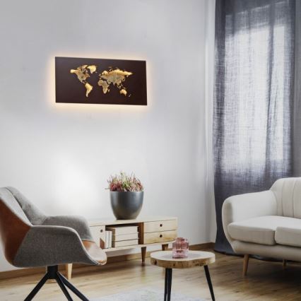 Paul Neuhaus 9056-48 - LED Zidna dekorativna svjetiljka MAP LED/25W/230V 3000K