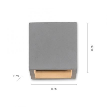 Paul Neuhaus 9069-22 - Zidna svjetiljka ETON 1xG9/25W/230V beton