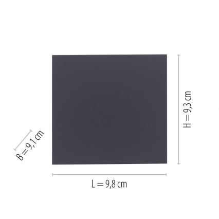 Paul Neuhaus 9493-13 - LED Vanjska zidna svjetiljka BLOCK LED/6W/230V IP54