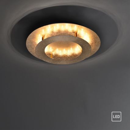 Paul Neuhaus 9620-12 - LED Stropna svjetiljka NEVIS LED/18W/230V zlatna