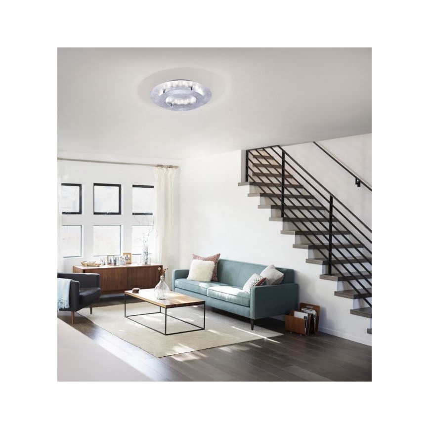 Paul Neuhaus 9620-21 - LED Stropna svjetiljka NEVIS LED/18W/230V srebrna