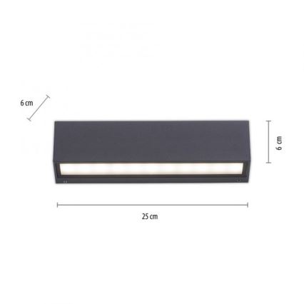 Paul Neuhaus 9675-13 - LED Vanjska zidna svjetiljka ROBERT 2xLED/9W/230V IP65