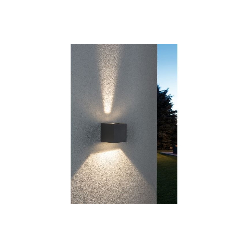 Paulmann 18000 - 2xLED/3W IP65 Vanjska zidna svjetiljka CYBO 230V siva