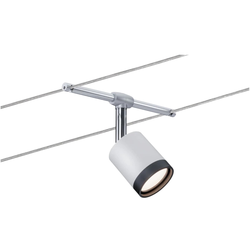 Paulmann 3981 - SET 5xLED/4W Kompletan sajlni sustav TUBE 230V, matirani krom/crna
