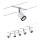 Paulmann 3981 - SET 5xLED/4W Reflektorska svjetiljka za sustav sajli TUBE 230V