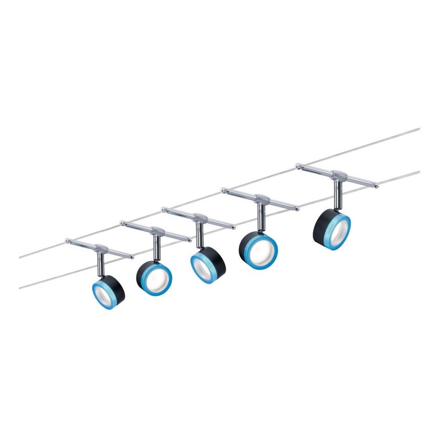 Paulmann 3982 - SET 5xLED/4W Reflektorska svjetiljka za sustav sajli TIP 230V