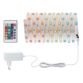 Paulmann 3988 - LED RGBW/13W dimmabilna traka TIP 5 m 230V + daljinski upravljač