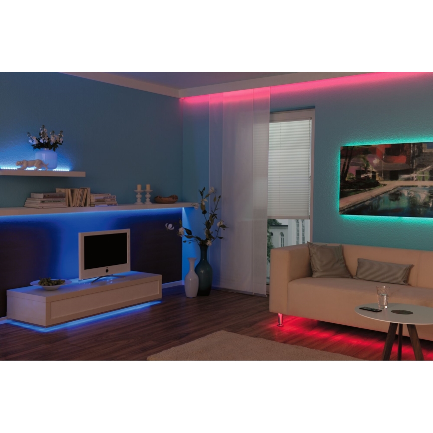 Paulmann 3988 - LED RGBW/13W dimmabilna traka TIP 5 m 230V + daljinski upravljač