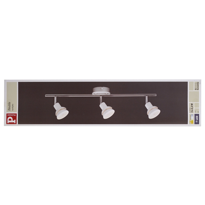 Paulmann 66620 - LED reflektorska svjetiljka DOUBLE 3xG9/2,2W/230V